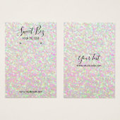 Glitzer des Juwelierbesitzers Irdescent Business (Vorne & Hinten)