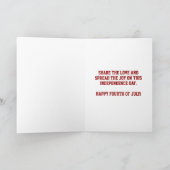 Glitzer des Unabhängigkeitstages Karte (Innenseite)