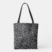 Glitzer-Design für hübsche Schwarzweiß-Imitate Tasche (Rückseite)