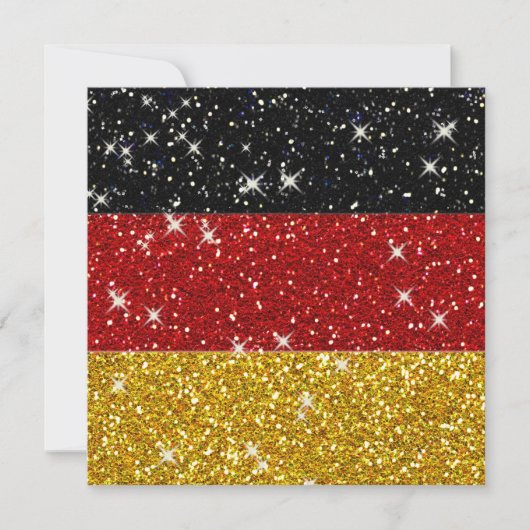 Glitzer Deutschland Flagge mit Glitzern (Vorderseite)