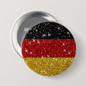 Glitzer Deutschland Flagge mit Glitzern Button (Vorne & Hinten)