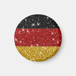 Glitzer Deutschland Flagge mit Glitzern Magnet