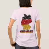 Glitzer Deutschland Flagge mit Glitzern T-Shirt (Rückseite)