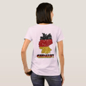 Glitzer Deutschland Flagge mit Glitzern T-Shirt (Schwarz voll)