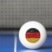 Glitzer Deutschland Flagge mit Glitzern Tischtennisball (Netto)