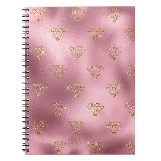 Glitzer Diamonds Notizblock (Vorderseite)