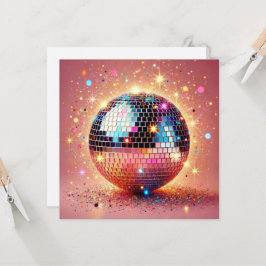 Glitzer Disco-Kartenkugel. Karte