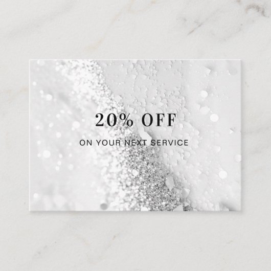 Glitzer Discount Card Rabattkarte (Vorderseite)