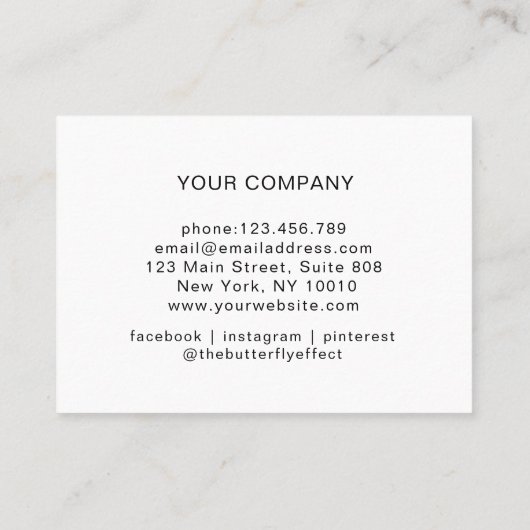 Glitzer Discount Card Rabattkarte (Rückseite)