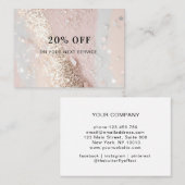 Glitzer Discount Card Rabattkarte (Vorne/Hinten)