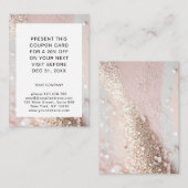 Glitzer Discount Card Rabattkarte (Vorne/Hinten)