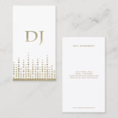 Glitzer DJ-Geschäfts-Karte Visitenkarte (Vorne/Hinten)
