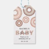 Glitzer Donut Baby Sprinkle Girl Babydusche Geschenkanhänger (Vorderseite)