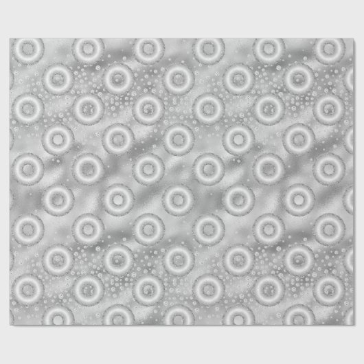 Glitzer Donut Confetti Pattern Geschenkpapier (Flach)