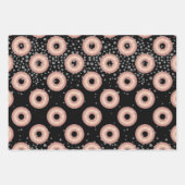 Glitzer Donut Confetti Pattern Geschenkpapier Set (Vorderseite 3)