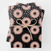 Glitzer Donut Confetti Pattern Geschenkpapier Set (Beispiel)