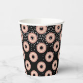 Glitzer Donut Confetti Pattern Pappbecher (Links)