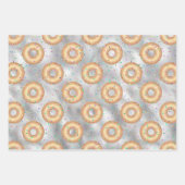 Glitzer Donut Pattern Geschenkpapier Set (Vorderseite 3)