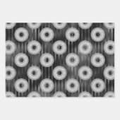 Glitzer Donut Pattern Geschenkpapier Set (Vorderseite 2)
