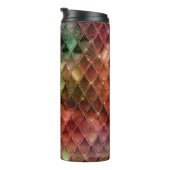 Glitzer Dragon Scale Muster Thermosbecher (Nach rechts gedreht)