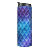 Glitzer Dragon Scale Muster Thermosbecher (Nach rechts gedreht)
