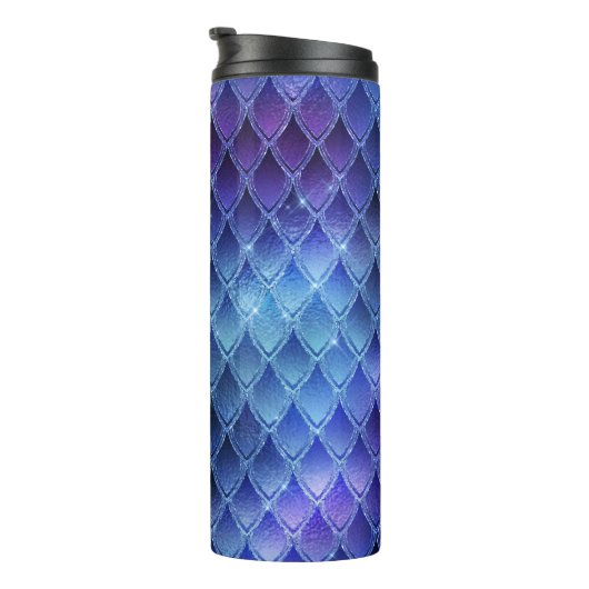 Glitzer Dragon Scale Muster Thermosbecher (Nach rechts gedreht)