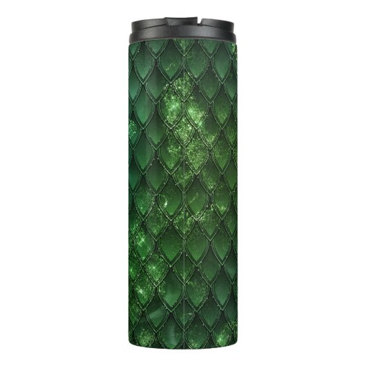 Glitzer Dragon Scale Muster Thermosbecher (Rückseite)