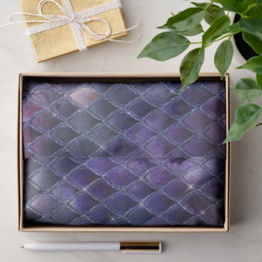 Glitzer Dragon Scales-Muster Seidenpapier (Geschenk)