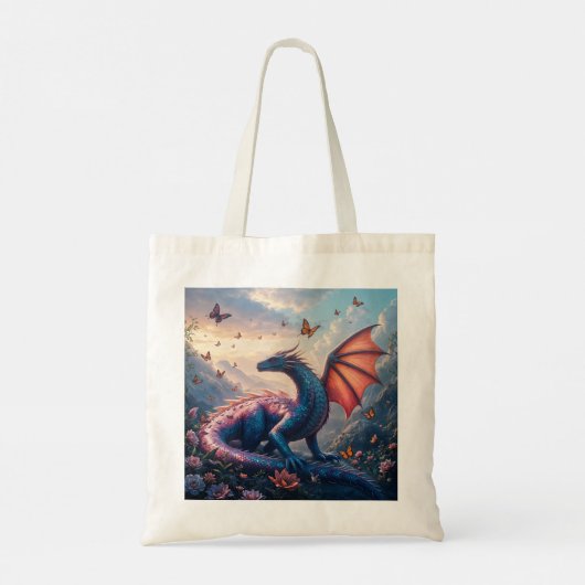 Glitzer Dragon Tragetasche (Rückseite)