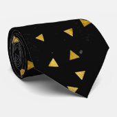 Glitzer Dreiecke Krawatte (Gerollt)