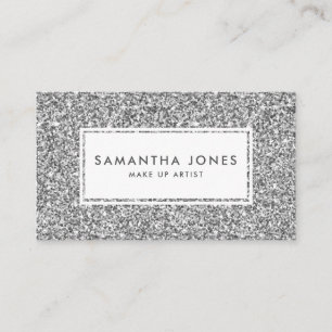 Glitzer drucken Hübsche weibliche Visitenkarten Visitenkarte