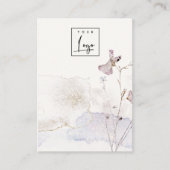 Glitzer Druckgepresste Blume Blank Logo Juwelier D Visitenkarte (Vorderseite)