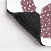 Glitzer-Druckknöpfe Mousepad (Ecke)
