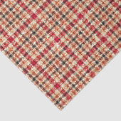 Glitzer Earthtone Tartan kariert Seidenpapier (Ausschnitt)