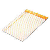 Glitzer Editor in Orange Notizblock (angewinkelt)