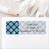Glitzer Effekt Blue Tartan Kariert (Insitu)