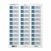 Glitzer Effekt Blue Tartan Kariert (Vorne)