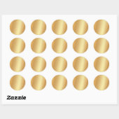 Glitzer-Effekt-Imitate Gold Blank Template Glam To Runder Aufkleber (Blatt)