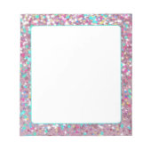 Glitzer-Effekt-Notizblock Notizblock (Vorderseite)