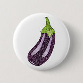Glitzer Eggplant Button (Vorderseite)