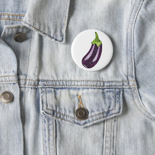 Glitzer Eggplant Button (Beispiel)