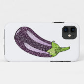 Glitzer Eggplant Case-Mate iPhone Hülle (Rückseite (Horizontal))