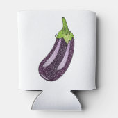 Glitzer Eggplant Dosenkühler (Rückseite)