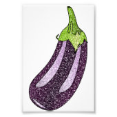 Glitzer Eggplant Fotodruck (Vorne)