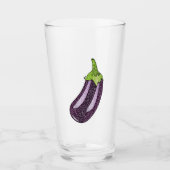 Glitzer Eggplant Glas (Vorderseite)