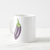 Glitzer Eggplant Kaffeetasse (Vorderseite Links)