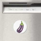 Glitzer Eggplant Magnet (In Situ (Geschirrspüler))