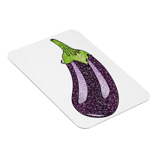 Glitzer Eggplant Magnet (Rechte Seite)