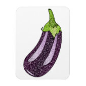 Glitzer Eggplant Magnet (Vertikal)