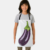 Glitzer Eggplant Schürze (Insitu)